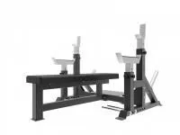 Скамья для жима лежа YOUSTEEL со страховочными упорами