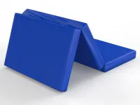 Мат гимнастический складной в два сложения (синий)