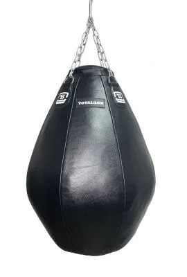 Груша кожаная боксерская Бочка большая TOTALBOX (Черный)