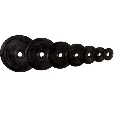 Диск "олимпийский" обрезиненный чёрный V-Sport