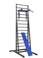 Шведская стенка разборная напольная с брусьями 3 в 1 и доской (тип 3)