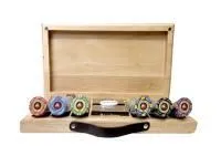 Набор для покера EPT Ceramic на 300 фишек в кейсе из бука, Partida