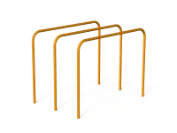 Брусья гнутые тройные параллельные для Воркаут