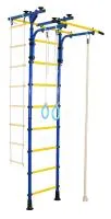 Шведская стенка Юный Атлет Пол-потолок-Т (синий/желтый)