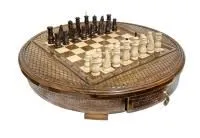 Шахматы резные в ларце "Лусин" 50, Haleyan