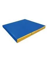 Мат №4 (100 х 100 х 10) складной (синий/желтый)