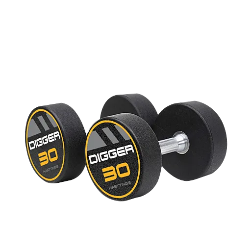 Комплект полиуретановых гантелей 5 пар от 27,5 до 37,5кг Hasttings Digger HD51D4C-27,5-37,5