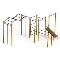 Комплекс для занятий Воркаут с рукоходом Зигзаг WRK-65