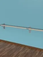 Станок балетный настенный однорядный из нержавеющей стали (тип 2)