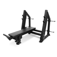 Скамья для жима лёжа с доводчиком, упором и подставкой для ног BRONZE GYM PARTNER ML-901