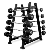 Набор обрезиненных штанг BRONZE GYM, 10-55 кг - 10 шт, шаг 5 кг