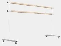 Станок балетный мобильный двухрядный с колесиками