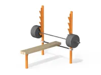 Скамья для жима от груди уличная Воркаут WRK-83