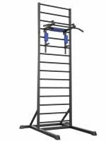 Шведская стенка цельносварная напольная с брусьями 3 в 1 (тип 1)