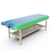 Массажный стационарный стол DFC NIRVANA SUPERIOR2, цвет бирюзово-зелёный