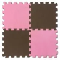 Мягкий пол разноцветный 25*25(см) 1(м2) 25МП1 (розово-коричневый)