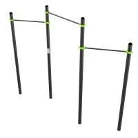 W320 Воркаут Перекладины разноуровневые для подтягивания из виса ZAVODSPORTA