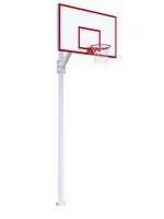 Баскетбольная стойка разборная с игровым щитом 1800х1050 мм из фанеры на метал. каркасе и массовым кольцом