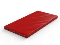 Мат гимнастический 2000х1000х100 мм на шнуровке с ручками (красный)