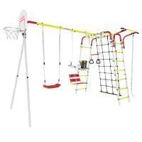 Спортивно-игровой комплекс ROMANA Акробат-2-PRO (Комплект №1) (белый-красный-желтый)