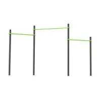 W220 Воркаут Перекладины разноуровневые для подтягивания из виса ZAVODSPORTA