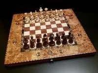 Шахматы - нарды "Константа 50 см" клен антик