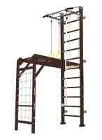 Шведская стенка Kampfer Union Wall (№5 Шоколадный Высота 3 м белый антик турник)