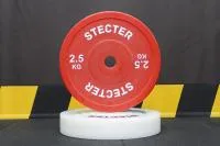 Технический диск для штанги 2,5 кг STECTER (D=450 мм, пластик)