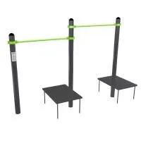 W333 GTO Перекладины разноуровневые для подтягивания из виса лежа на низкой перекладине ZAVODSPORTA