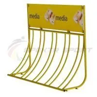 Велопарковка Эконом-5L на 5 велосипедов с рекламным местом