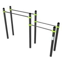 W310 Воркаут Брусья двойные для отжиманий разноуровневые ZAVODSPORTA