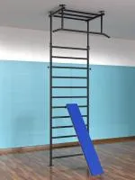 Шведская стенка с регулировкой высоты, враспор, и наклонной доской (тип 3)