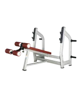 Скамья для жима с отрицательным наклоном BRONZE GYM H-024 (коричневый)