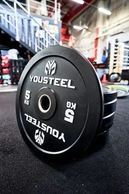 Диск YOUSTEEL EVO BUMPER PLATE 5 кг., чёрный