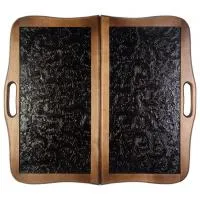 Нарды кожаные РФН "Цветок" средние с ручкой