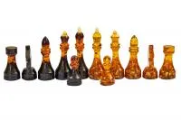 Шахматные фигуры из янтаря средние "Классика" для доски 37*37