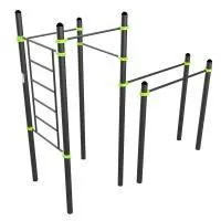 W317 Воркаут (брусья, 3 перекладины, шведская стенка) ZAVODSPORTA