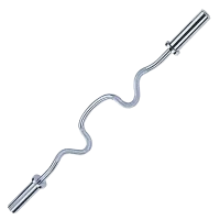 Гриф олимпийский сильноизогнутый 48", хромированный