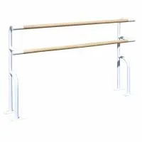 Станок хореографический напольный двухрядный 1,5 м (перекладина D-40 мм бук)