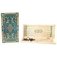 Нарды средние РФН "Зеленый орнамент"