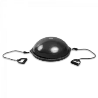 Полусфера гимнастическая надувная черная с эспандерами Hasttings Digger HD22C1A-black