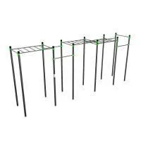 W262 Воркаут (рукоход трехуровневый, 5 турников) ZAVODSPORTA