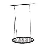 Качели-гнездо подвесные UNIX Line Black 120