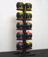 Напольная двухсторонняя стойка для медболов на 10 шт