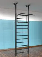 Шведская стенка с регулировкой высоты враспор с турником (тип 2)