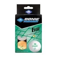 Мячики для н/тенниса DONIC ELITE 1* 40+ 6 штук, белый + оранжевый