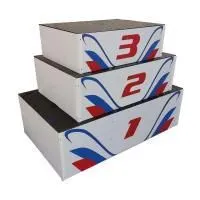 Пьедестал для награждения "матрешка" переносной (обшит металлом) 5 человек на ступень