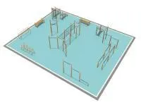 Районная площадка для Воркаут и WRK 2_76mm