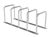 Парковка для велосипедов из нержавеющей стали на 4 места