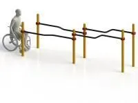 Брусья параворкаут изогнутые разноуровневые WRK-D10